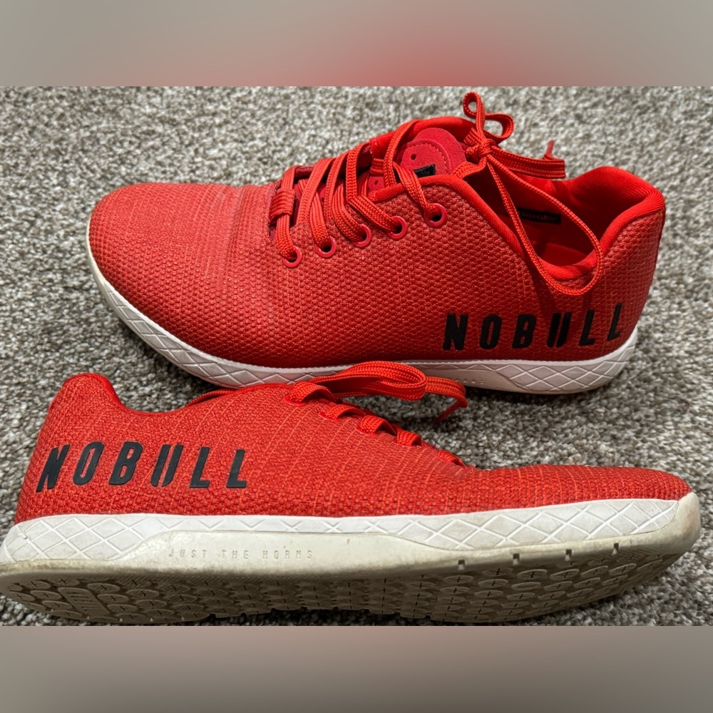 Women’s 9.5 NOBULL Red Super Fabric Trainers